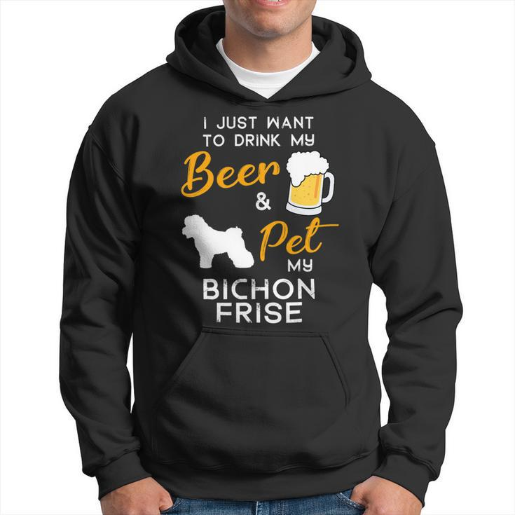 Beer Bichon Frise Dog Beer Lover Owner Christmas Birthday Gift Hoodie