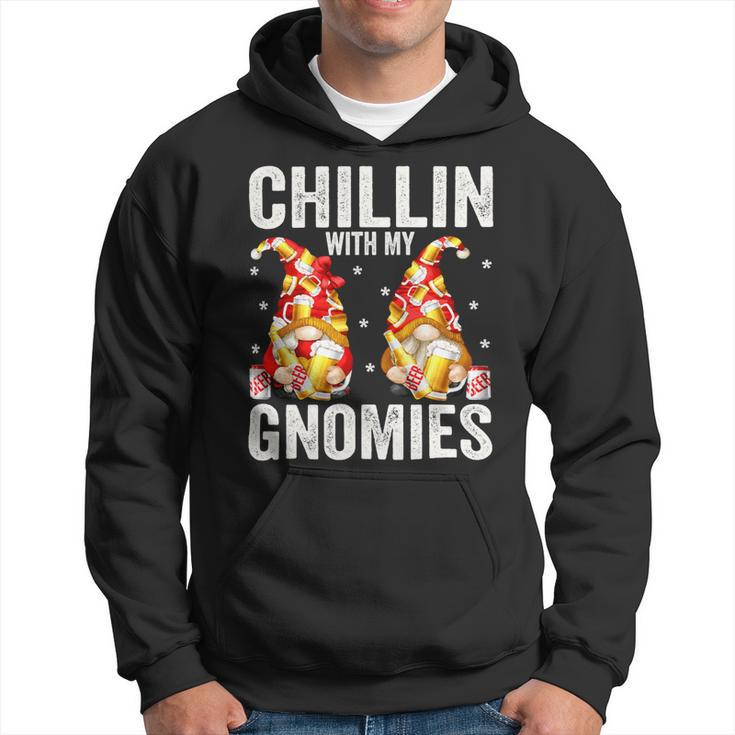 Beer Funny Beer Drinking Gnomes For Men Chillin With My Gnomies33 Hoodie