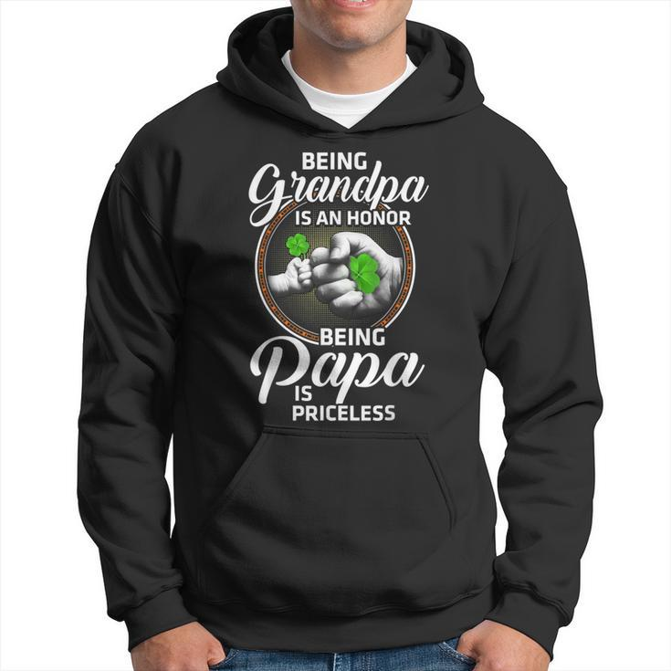 Being Grandpa Is An Honor Being Papa Is Priceless  Gift For Mens Hoodie