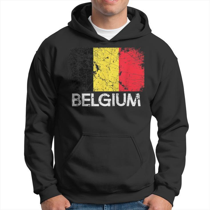 Belgian Flag  | Vintage Made In Belgium Gift Hoodie