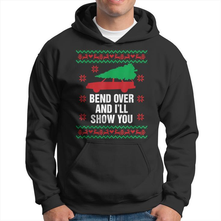 Bend Over And I'll Show You Christmas Couple Matching Family Hoodie