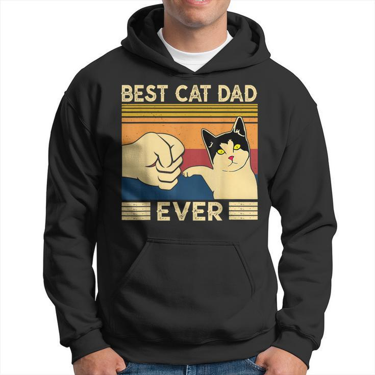 Best Cat Dad Ever  Vintage Cat Daddy Father Day Gifts Hoodie