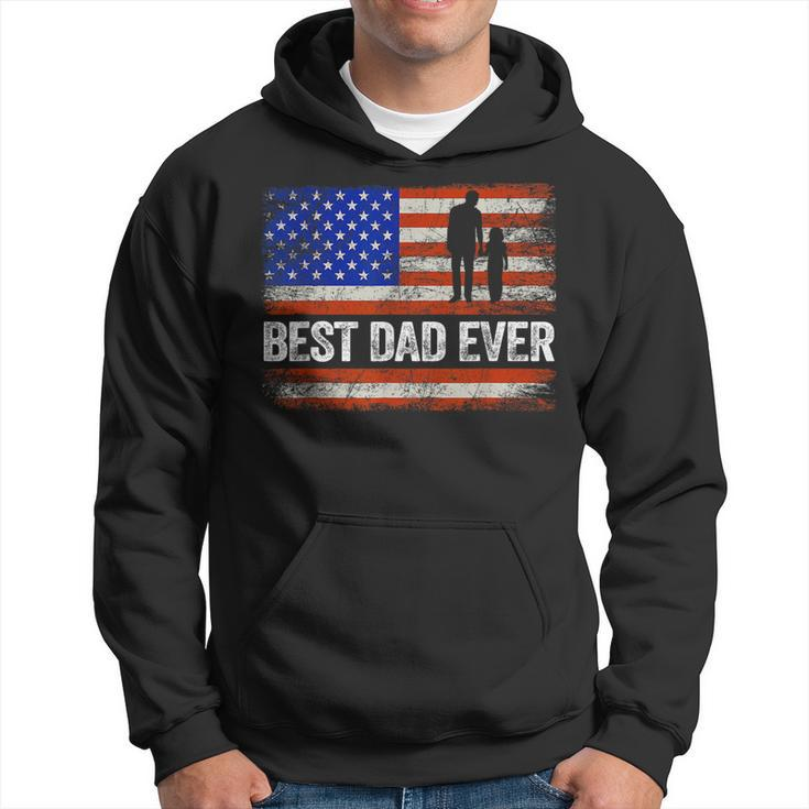 Best Dad Ever Us American Flag Gifts Fathers Day Papa  Hoodie