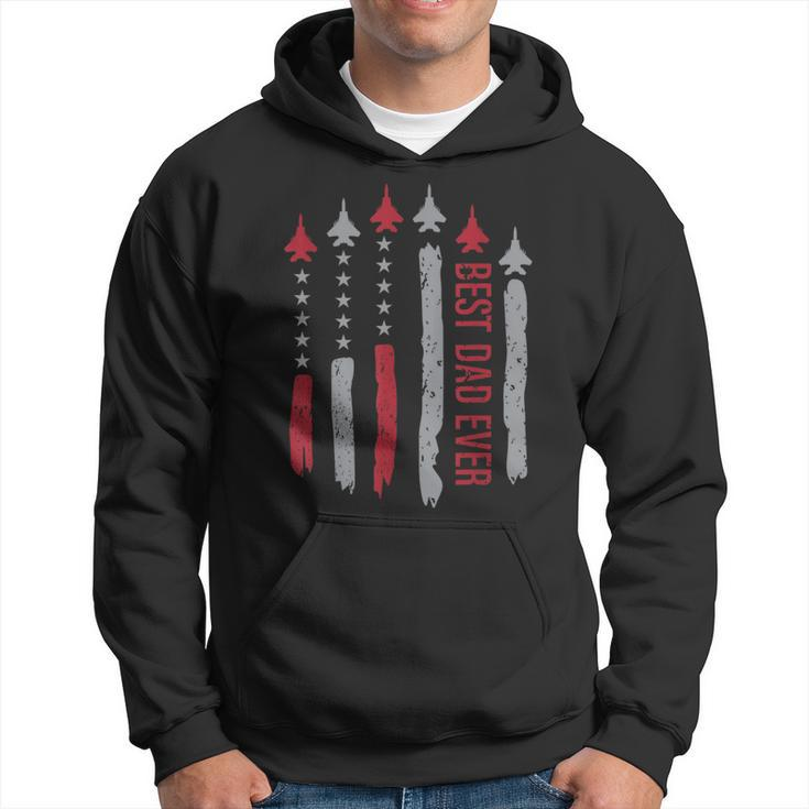 Best Dad Ever Us American Flag Present For Fathers Day  Hoodie
