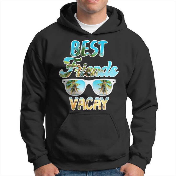 Best Friends Vacay Cool Beach Party Road Trip 2023 Palm Tree Hoodie