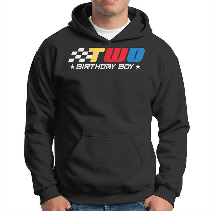 Birthday Boy 2 Two Race Car 2Nd Racing Pit Crew Driver Hoodie