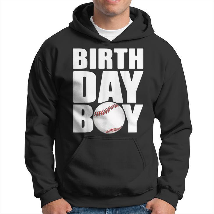 Birthday Boy Baseball Batter Catcher Pitcher Baseball Theme  Hoodie