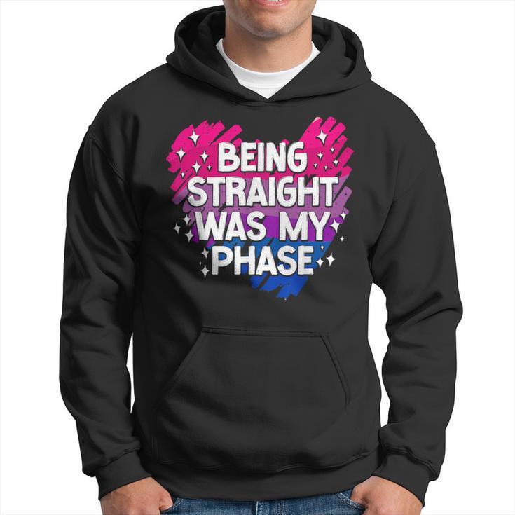 Bisexual Bi Pride Flag Being Straight Was My Phase Hoodie