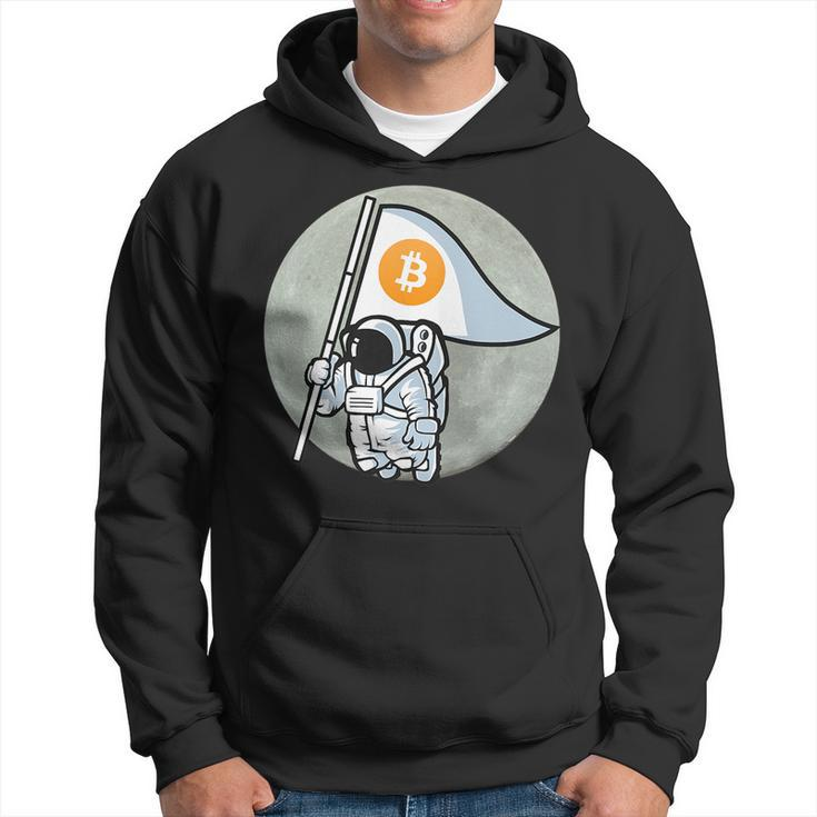 Bitcoin Cryptocurrency Astronaut Future Funny Moon Moon Funny Gifts Hoodie