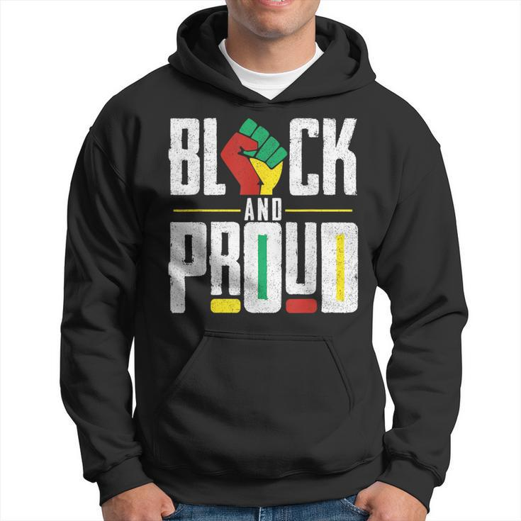 Black And Proud Raised Fist Junenth Afro American Freedom  Hoodie