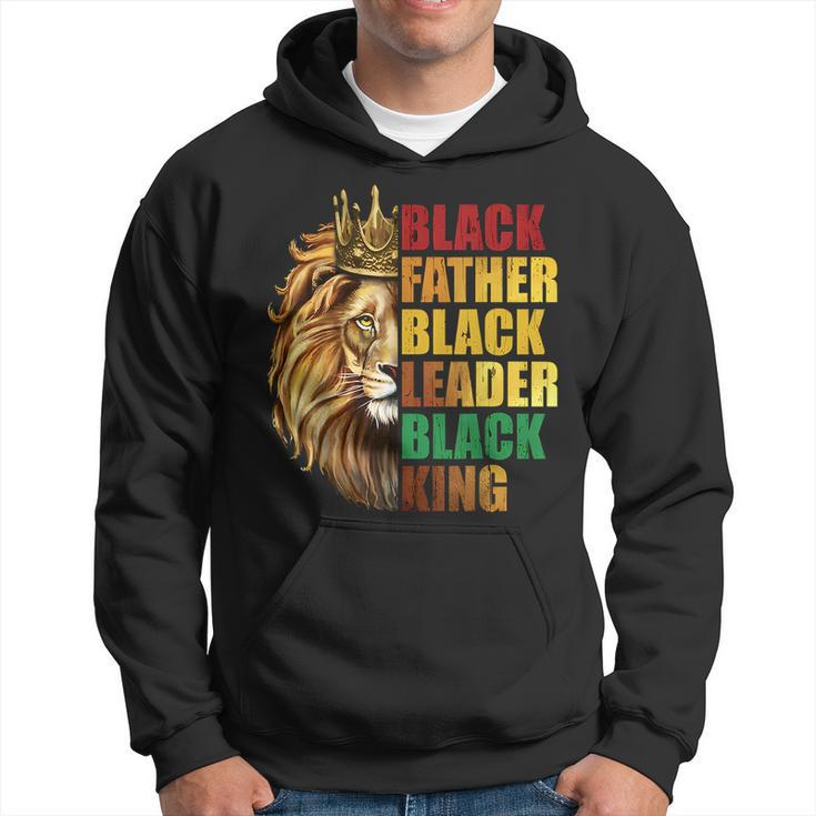 Black Father Black King Black Leader Fathers Day Junenth Hoodie