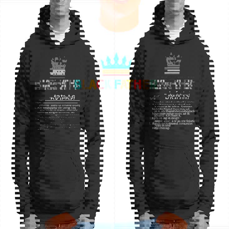 Black Father Noun Fathers Day African American Black Father  Hoodie