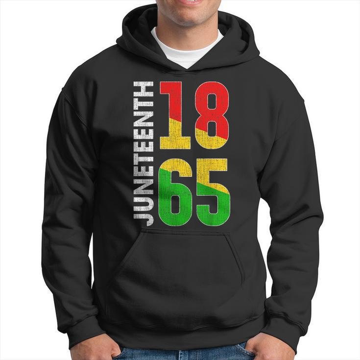 Black Proud African American For Junenth Day 1865 Freedom Hoodie