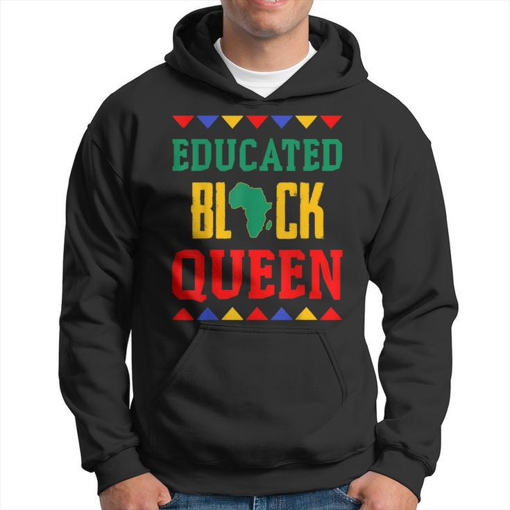 Black Queen Educated African Pride Dashiki Hoodie