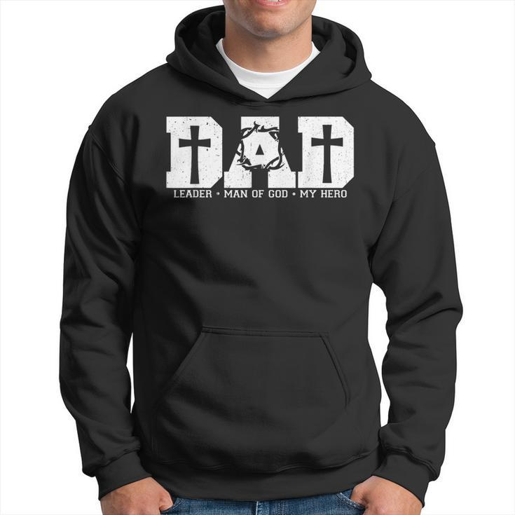 Blessed Dad Daddy Cross Christian Religious Fathers Day Hoodie