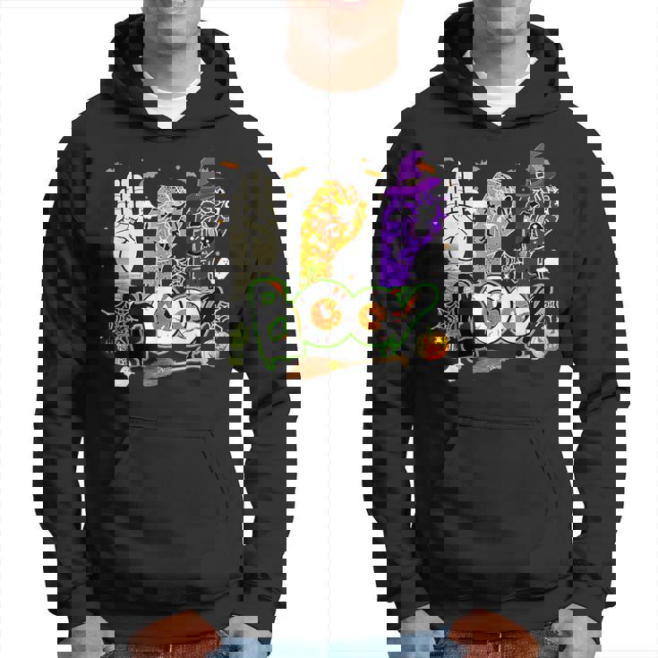 Boo American Sign Language Asl Deaf Halloween Costume Hoodie