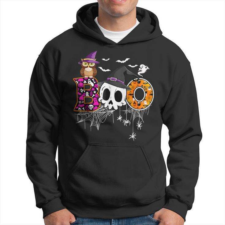 Boo Skull Own Witch's Hat And Ghost Halloween Costume Hoodie