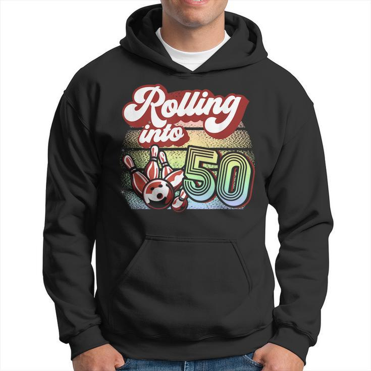 Bowling Party Rolling Into 50 Bowling Birthday Hoodie