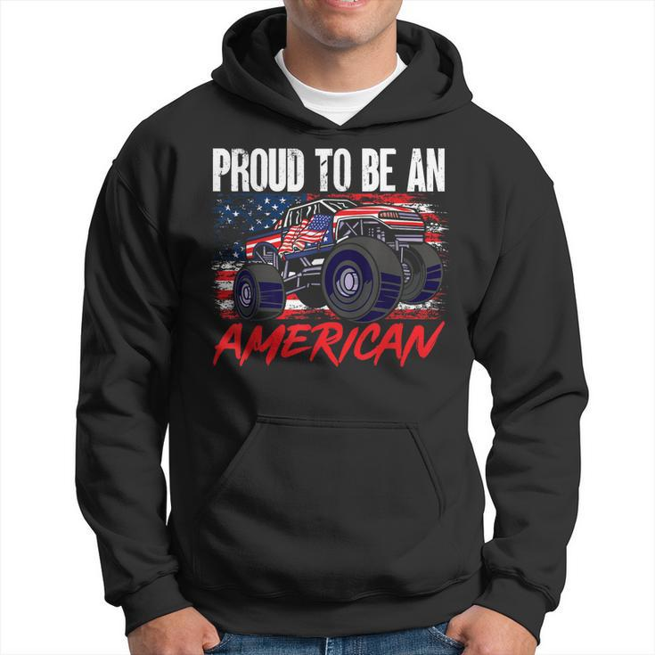 Boys Kids Proud To Be An American 4Th Of July  Hoodie