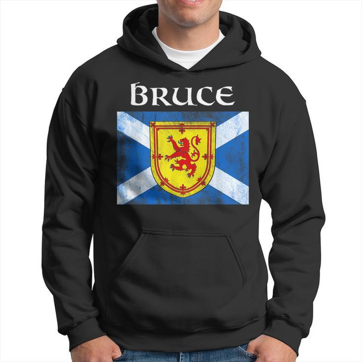 Bruce Scottish Clan Name Gift Scotland Flag Festival Hoodie