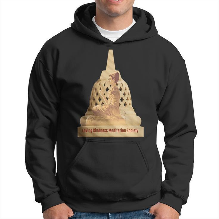 Buddha Borobudur Mindfulness Metta Lovingkindness Meditation Hoodie