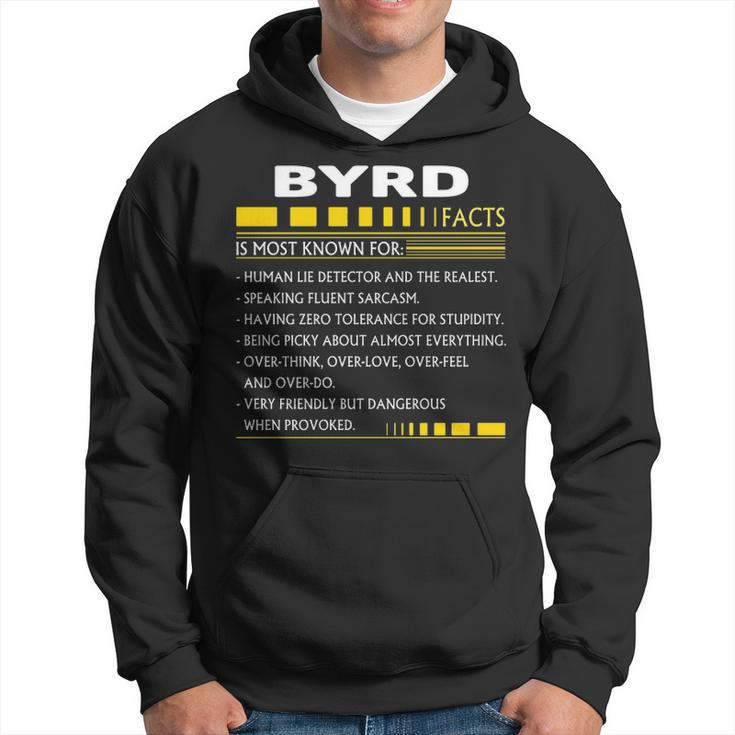 Byrd Name Gift Byrd Facts Hoodie