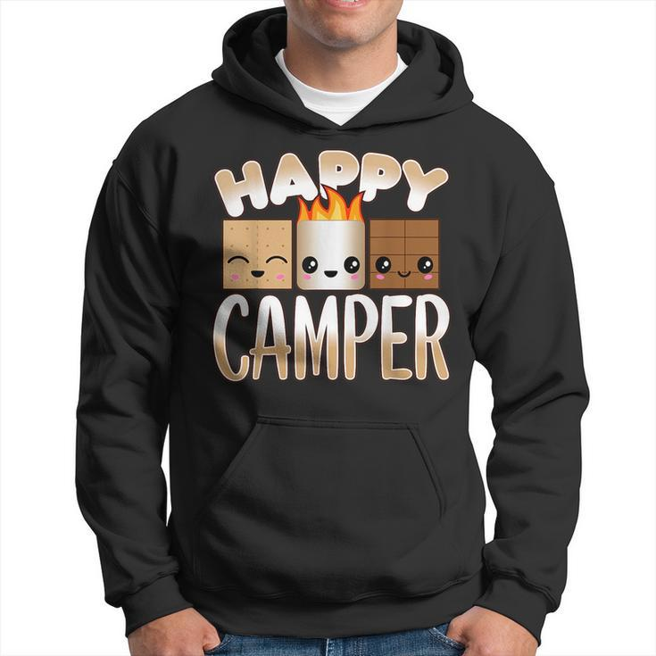 Campfire Camping Outdoor Friends Smores Happy Camper  Hoodie