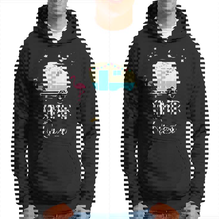 Camping Queen Funny Outdoor Camper Rv Hiking Camping Funny Gifts Hoodie