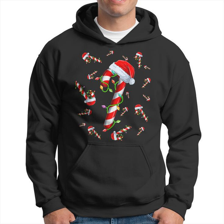 Candy Cane Merry And Bright Red And White Candy Christmas Hoodie