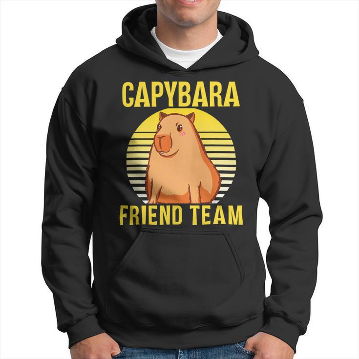 Capybara Friend Team Rodent Capybaras Animal Lover Hoodie