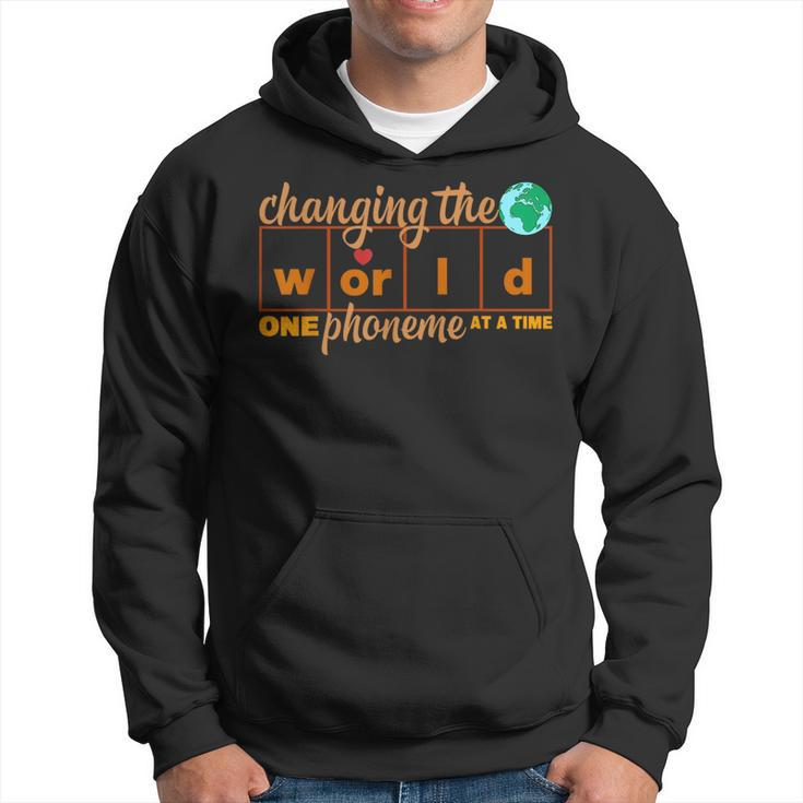 Changing World One Phoneme At A Time Science Of Reading  Hoodie
