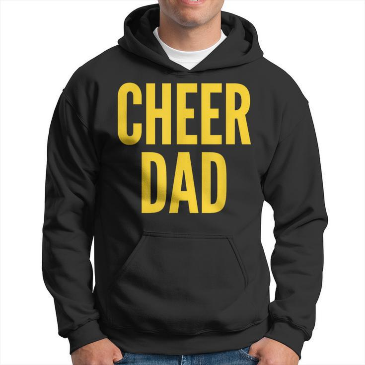 Cheer Dad Cheerleading Matching Parents Yellow Hoodie