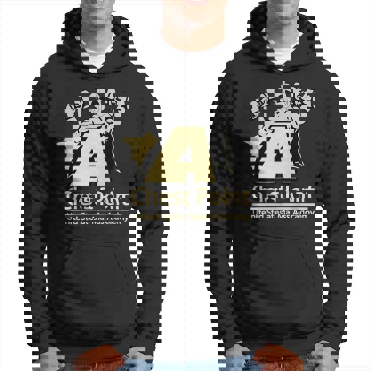 Chest Point Mass Academy Weightlifting Bodybuilding Gym Hoodie