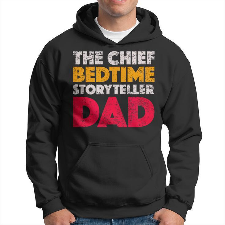 The Chief Bedtime Storyteller Dad Retro Style Vintage Hoodie