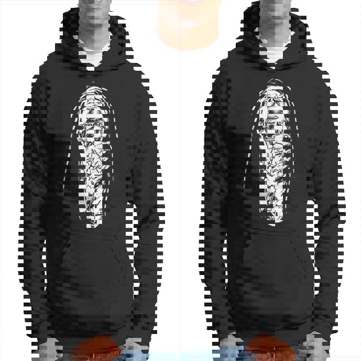 Choked Up Nun Hoodie - Seseable