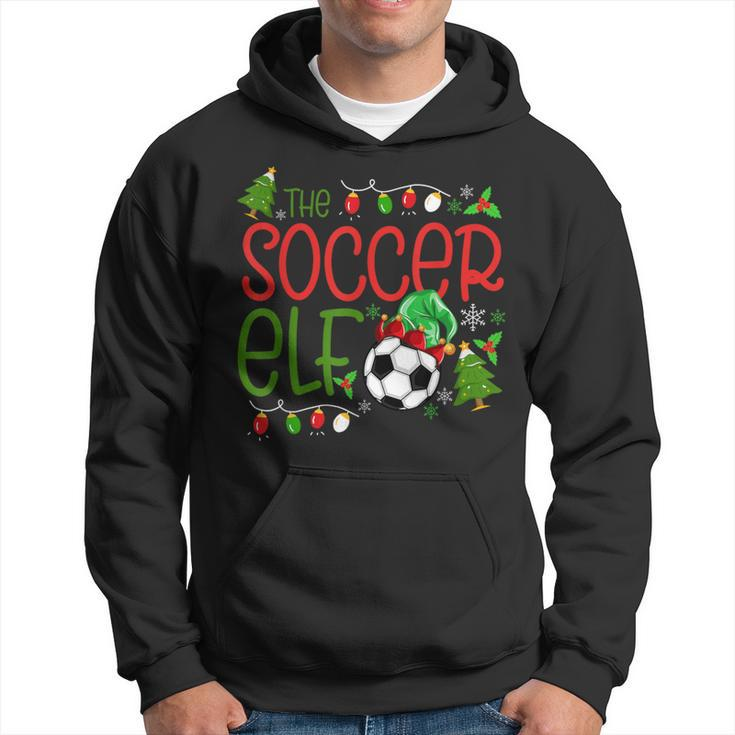 Christmas The Soccer Elf Boys Xmas Hoodie