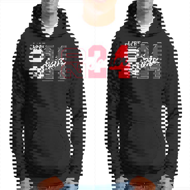 Class Of 2024 Senior 2024 Graduation Or First Day Of School Hoodie