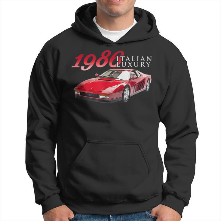 Classic Cars1986 Luxury Italian Sports Car Red Sports Car Hoodie