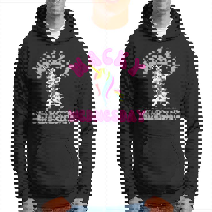 Classic Wacky Wednesday Unicorn Mismatch Outfit Hoodie