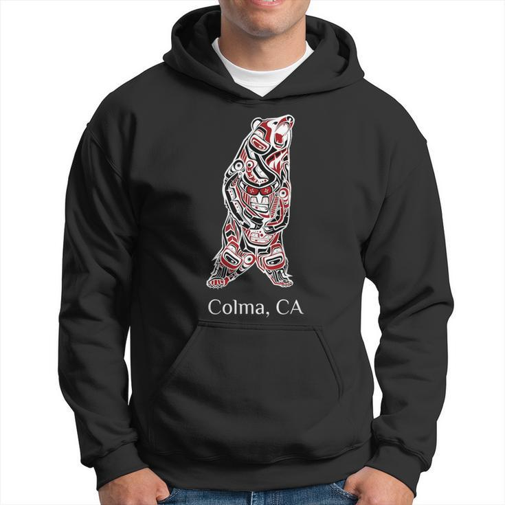 Colma Ca Native American Brown Grizzly Bear Hoodie