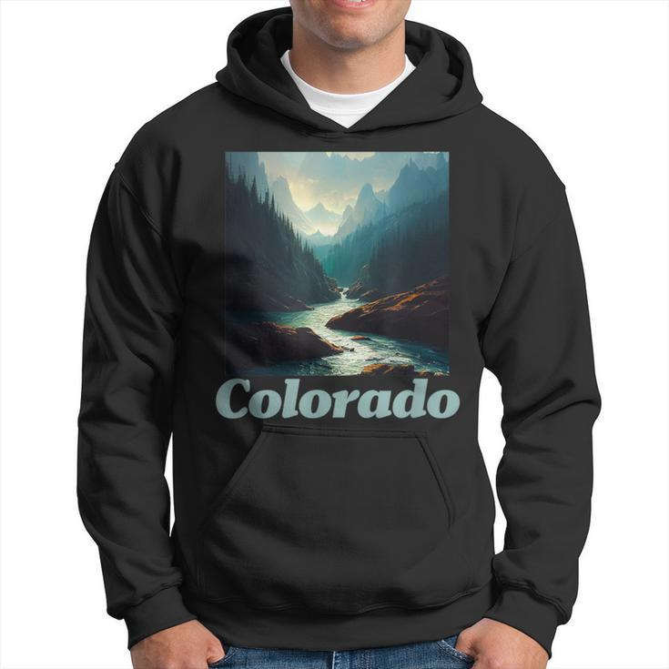 Colorado Mountain And Nature Graphic Hoodie