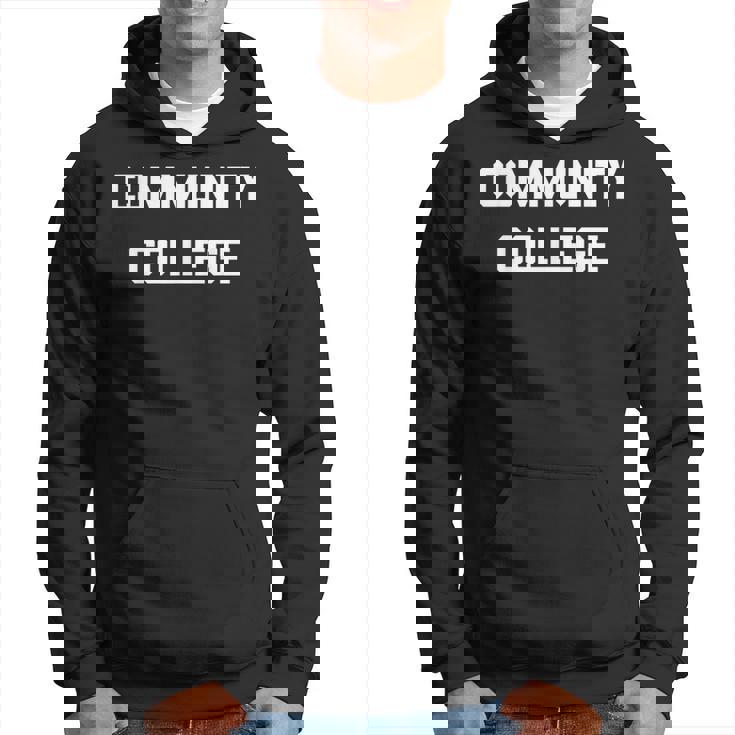 Community-College-Associates Large-Wide-Letters Hoodie