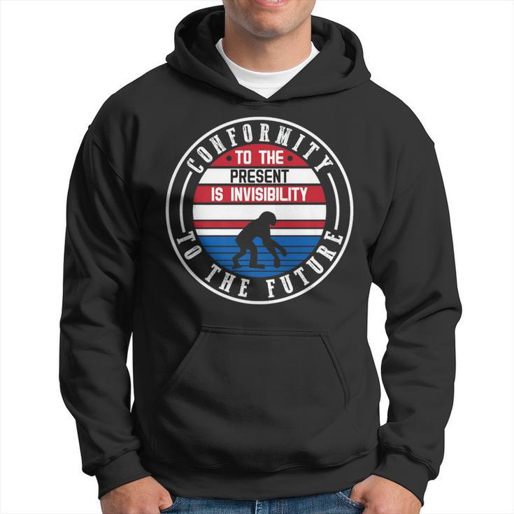 Conformity To The Future Quotes Store Motif Graph Hoodie