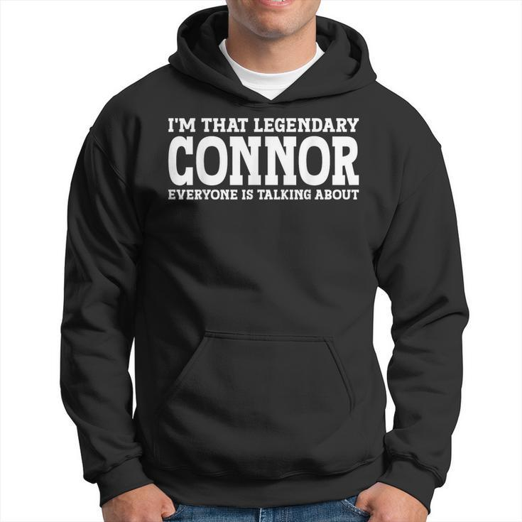 Connor Surname Funny Team Family Last Name Connor  Hoodie
