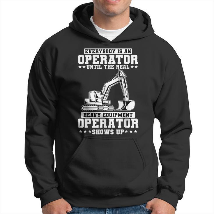 Construction Worker Excavator Heavy Equipment Operator  Construction Funny Gifts Hoodie