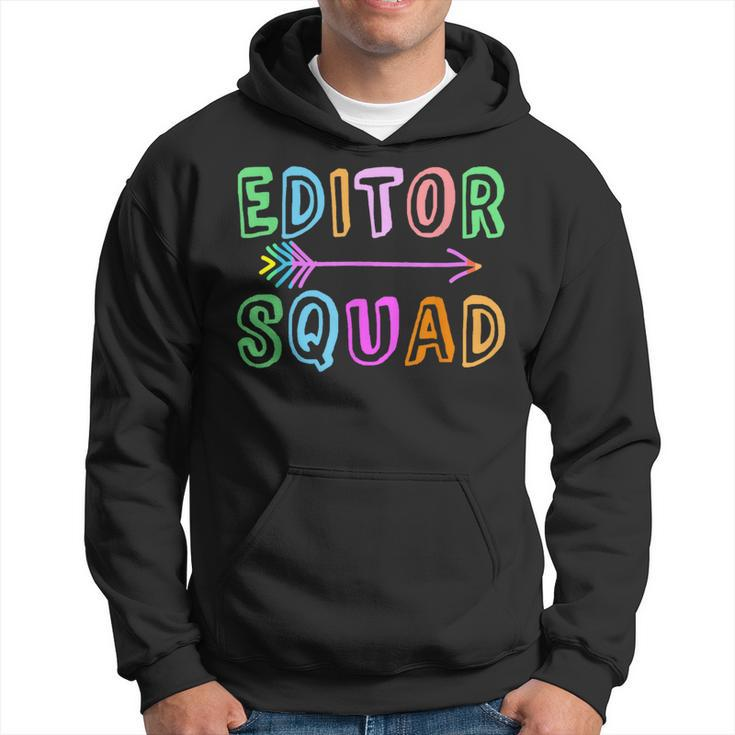 Content Editing Staff Team Yearbook Crew Author Editor Squad Hoodie