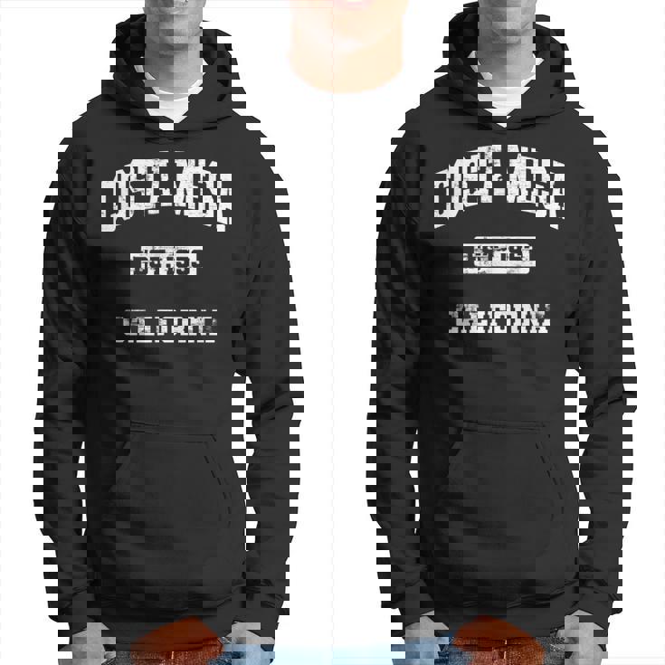 Costa Mesa California Ca State Vintage Athletic Style Hoodie