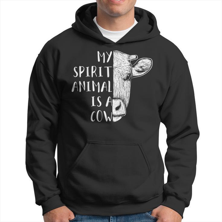 Cows Clothes Cattle Farmer Gift My Spirit Animal Is A Cow  Hoodie