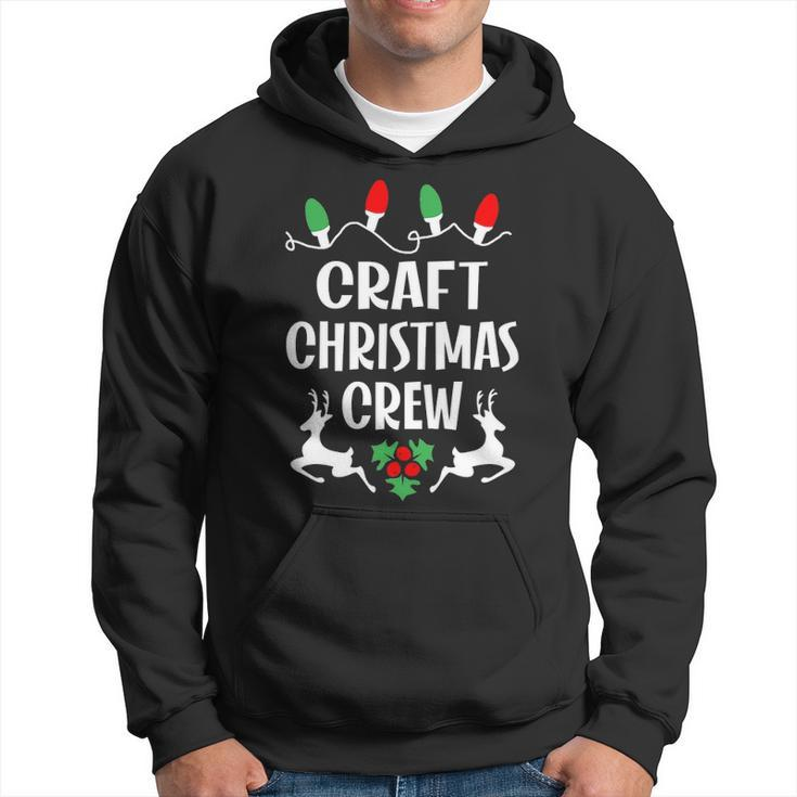 Craft Name Gift Christmas Crew Craft Hoodie