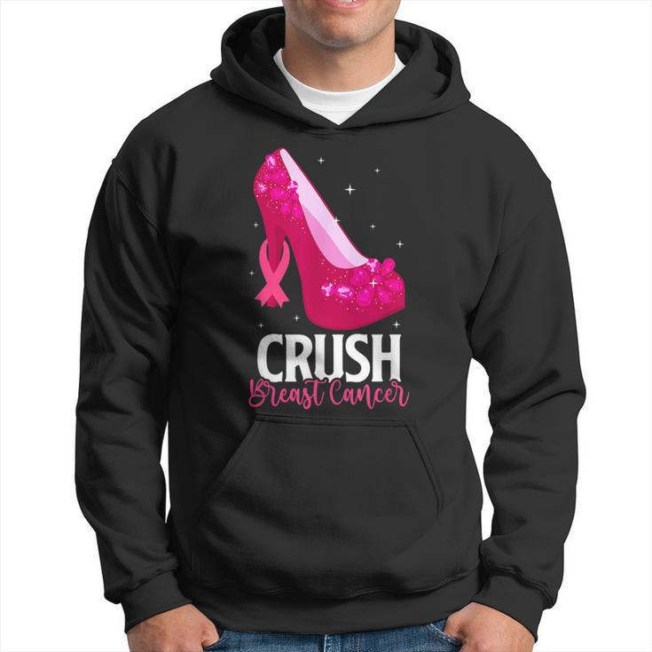 Crush Breast Cancer Breast Cancer Bling Pink Ribbon Hoodie